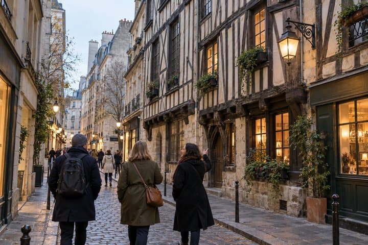 Le Marais Christmas Magic Private Tour Coffee and Cake in Paris