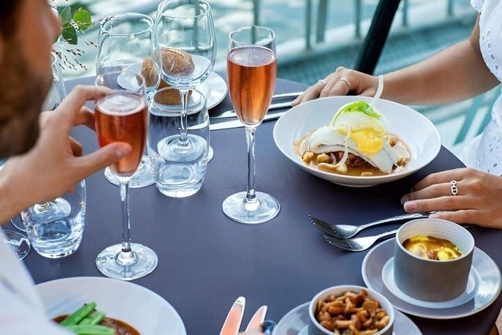 Seine River Gourmet Cruise Champagne, Lunch or Dinner Service