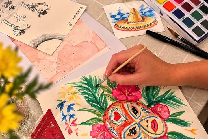 Paris Watercolor and Cocktails